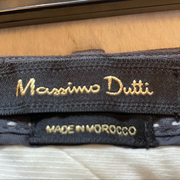 Massimo Dutti Brown Tapered Leg Pants Trousers US size 8 - Picture 9 of 11